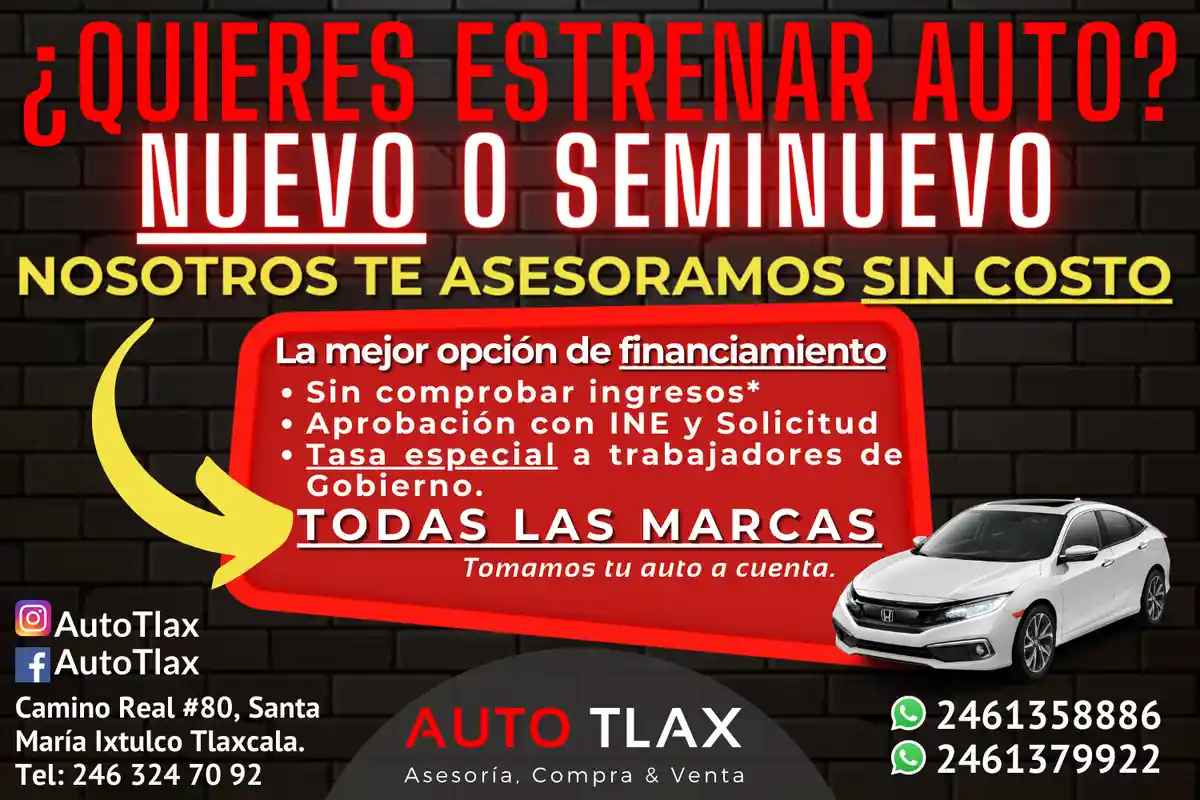 AutoTlax — Concesionario de automóviles en Tlaxcala de Xicohténcatl