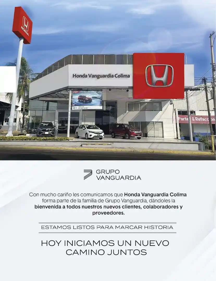 Honda Vanguardia Dinastia — Concesionario Honda en Colima